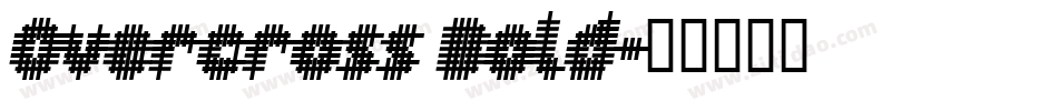 Overcross Bold字体转换